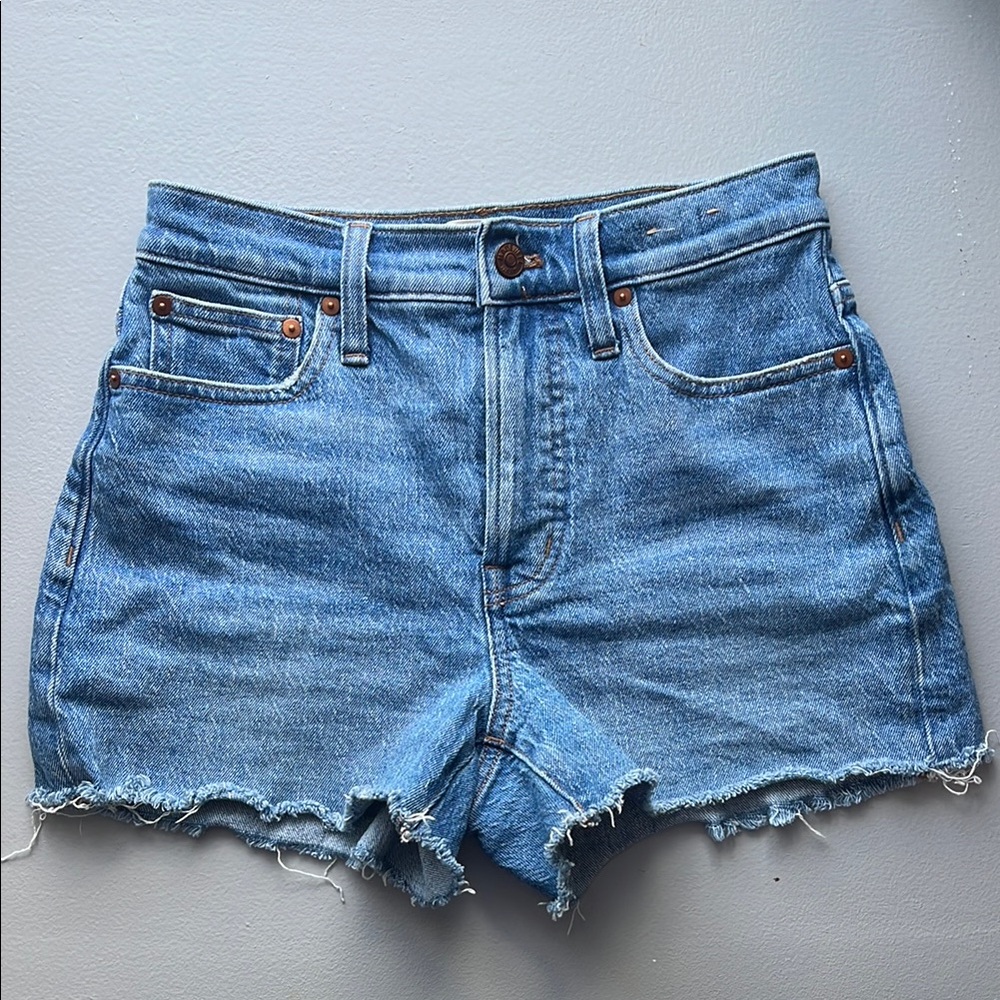 Madewell Perfect Jean Short in Swanset Wash